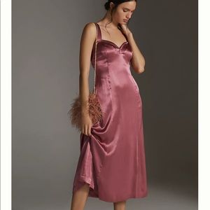 anthropologie Cross-Back Midi Dress